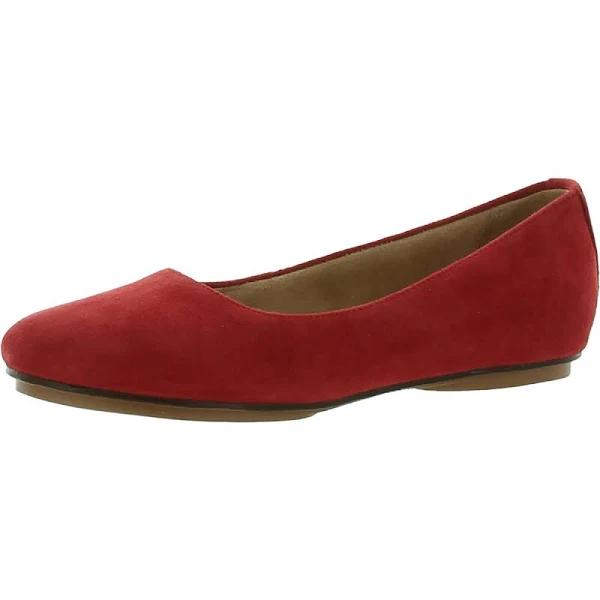 Naturalizer Women's Flats & Oxfords Maxwell - Color: Red Suede - 5.5 Medium (B,M) US