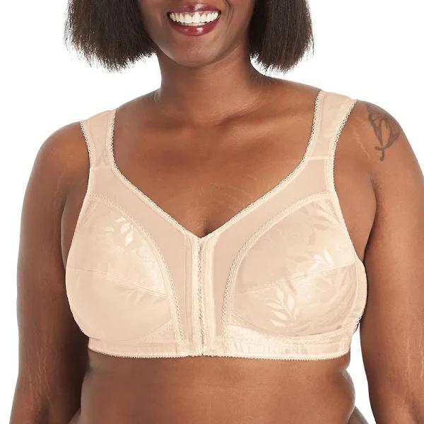 Playtex 4695b 18 Hour Custom Flex Back Wirefree Bra - Lt. Beige, 46C