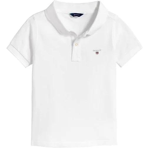 Boys Gant Boys Original Polo Shirt - White