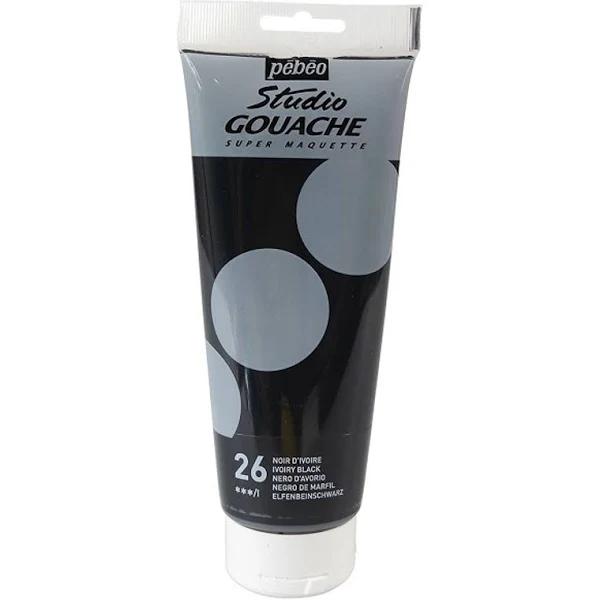 Studio Gouache 220-Millilitre, Ivory Black