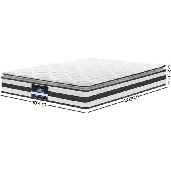 Giselle Bedding Normay Bonnell Spring Mattress 21cm Thick King Single