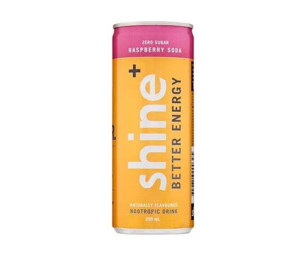 Shine+ Raspberry Soda 250ml x 24