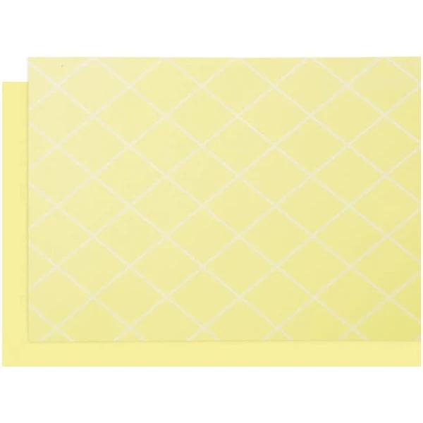 Pastel Yellow Reversible Table Runner