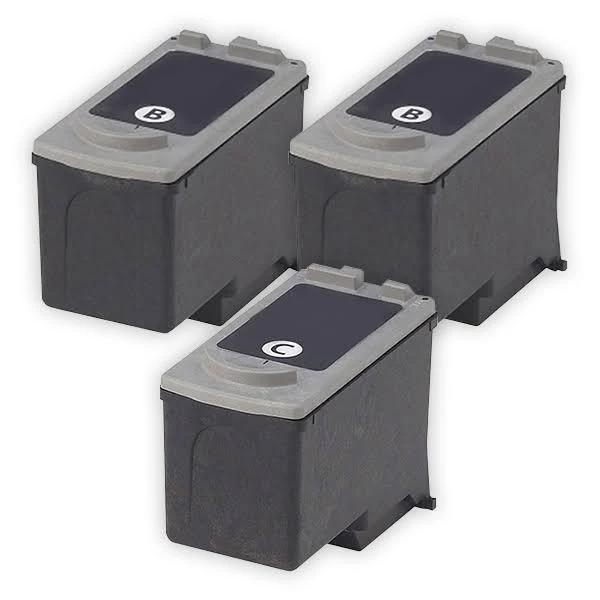 Compatible 3 x Canon TS3166 Ink Cartridge Combo [2Black + 1Colour] for Canon PIXMA TS3166