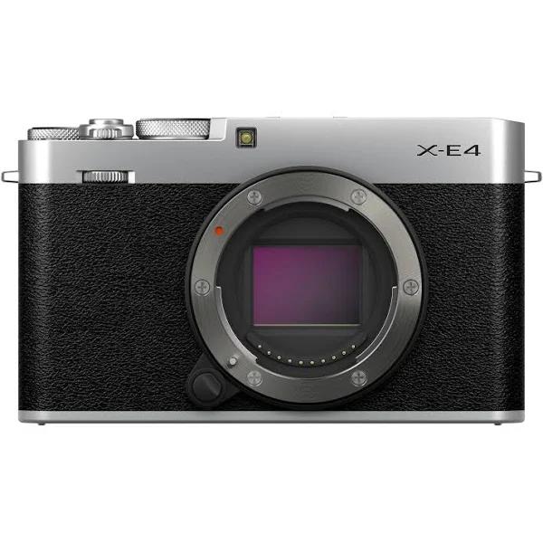 Fujifilm X-E4 Mirrorless Digital Camera (Body Only, Silver)