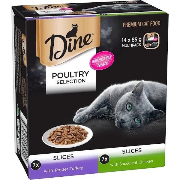 Dine Daily Cat Food Poultry Selection 14x85g