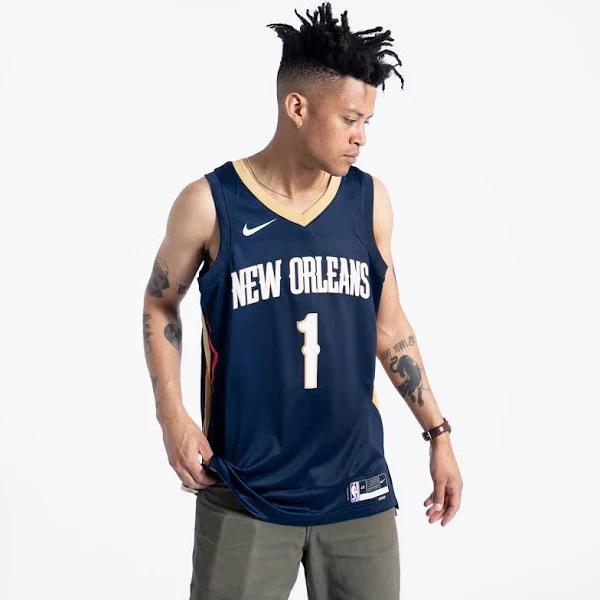 Nike Zion Williamson New Orleans Pelicans Icon Edition Swingman Jersey - Navy XXL