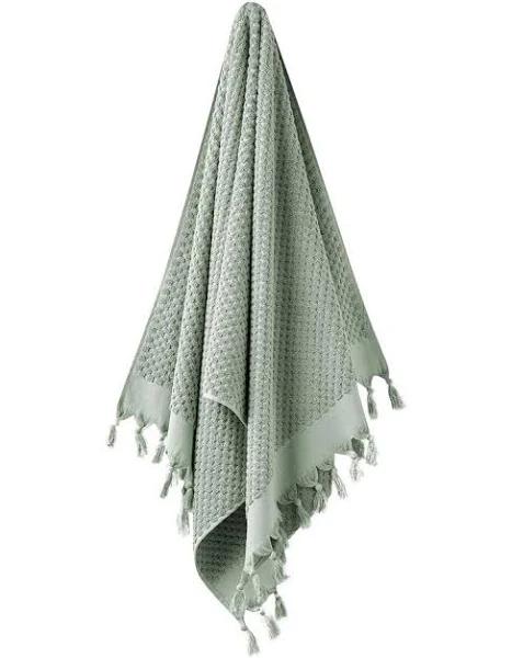 Aura Home Milos Bath Towel Range in Green Bath Sheet