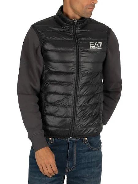 EA7 Emporio Armani Quilted Gilet Black