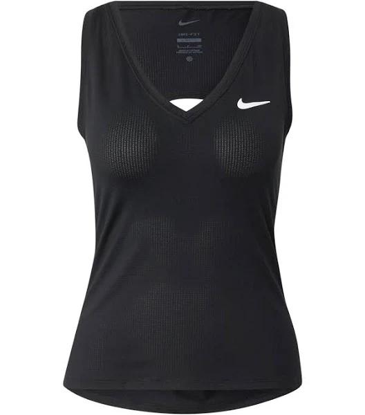 Nike Womens Court Victory Tank - Black/White, XS