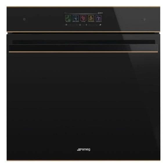 Smeg Dolce Stil Novo 60cm Pyro Steam Oven - Black