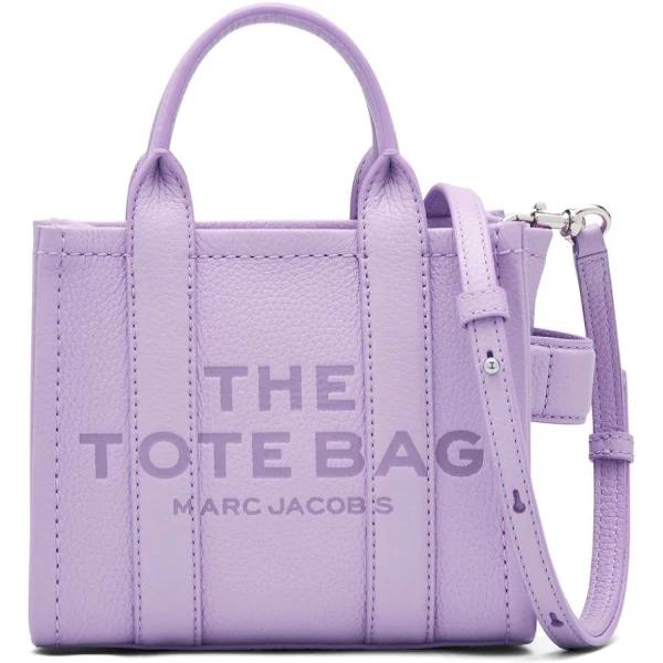 Marc Jacobs The Leather Crossbody Tote Bag - Purple