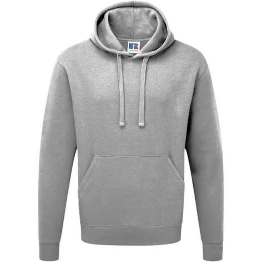 Russell Colour Mens Hooded Sweatshirt / Hoodie Light Oxford S