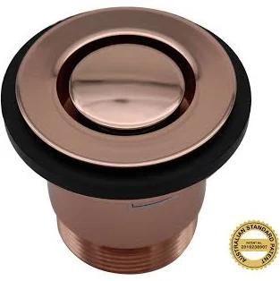 Art Australia Bath Pop Down Plug and Waste 40mm Rose Gold