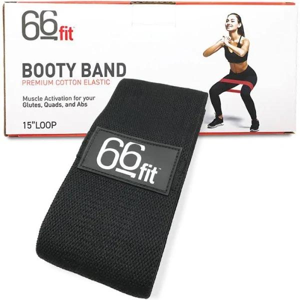 66fit Booty Band Loop (X-Firm 38cm - Black)