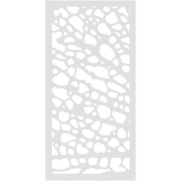 ProtectorAl Protector Aluminium 900 x 1800 x 3mm Solid Aluminium Profile 1 Decorative Panel Unframed - Pearl White