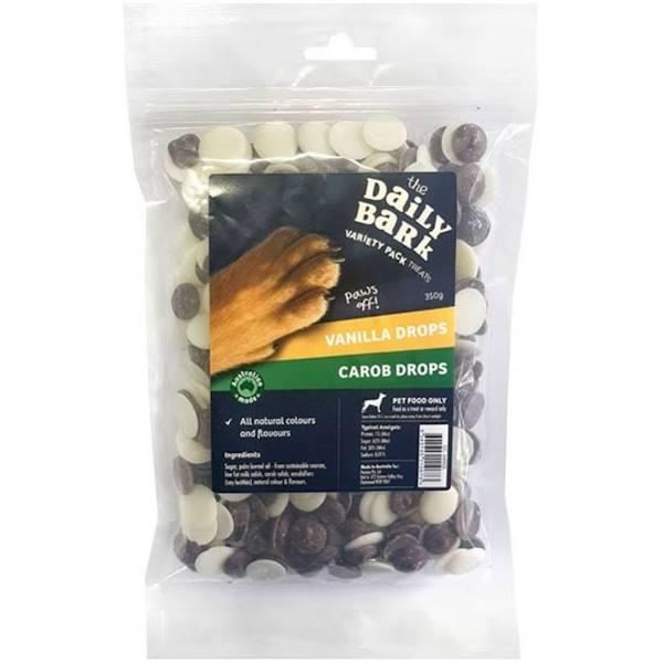 Daily Bark Carob & Vanilla Yoghurt Drops Dog Treat 350g