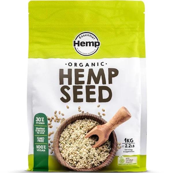 Essential Hemp Organic Hulled Hemp Seeds 1 kg