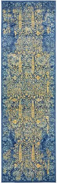 Radiance Royal Blue Runner Rug 500X80CM