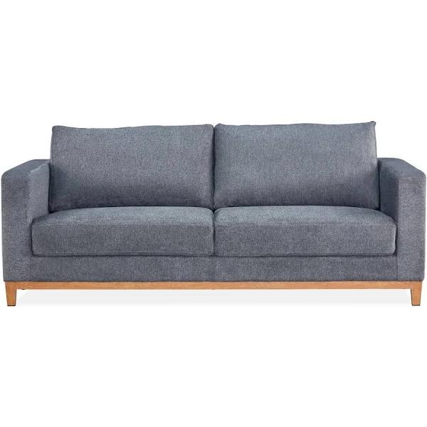 Emily 2 Seater Sofa Fabric Uplholstered Lounge Couch Grey