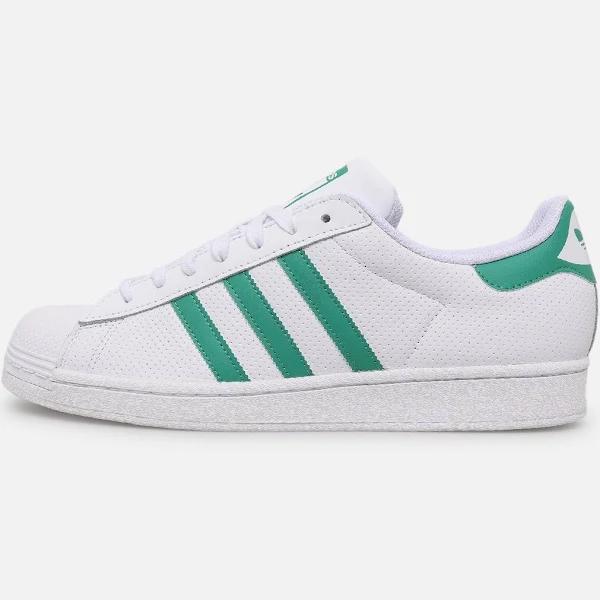 Adidas Superstar White/Green - Size 7