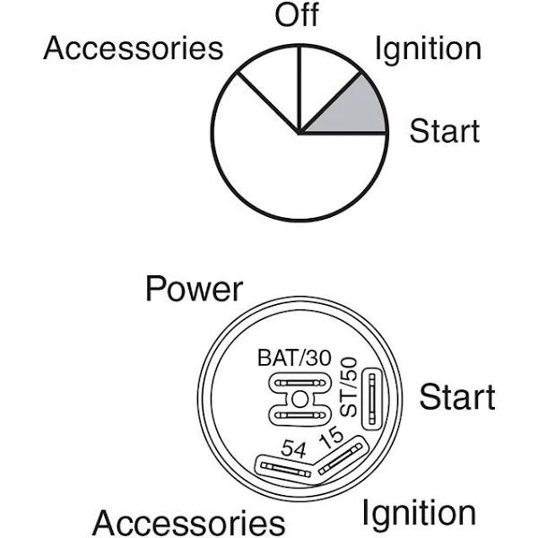 Narva 64018 4 Position Ignition Switch