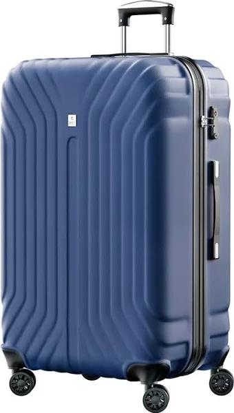 AnyZip Luggage Expandable PC ABS Durable Hardside Suitcase with Spinner Wheels TSA Lock Checked-Large 28 Inch Blue