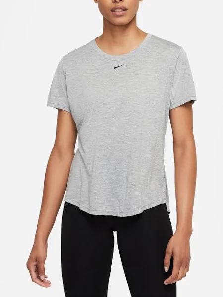 Nike One Womens Dri-FIT Standard Tee Grey S