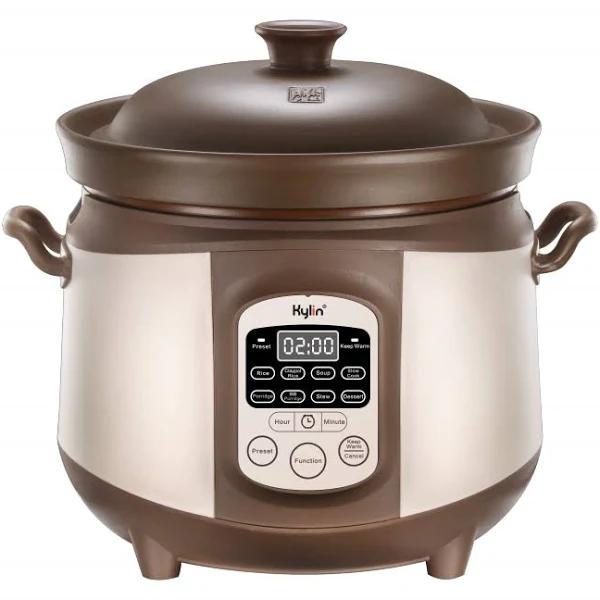 Kylin Electric Purple Clay Pot Slow Cooker 4L - K2022