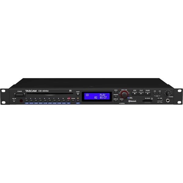 Tascam CD-400U CD/SD/USB Player with Bluetooth and AM/FM Tuner