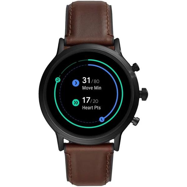 Fossil Gen 5 The Carlyle HR Smartwatch Brown Leather