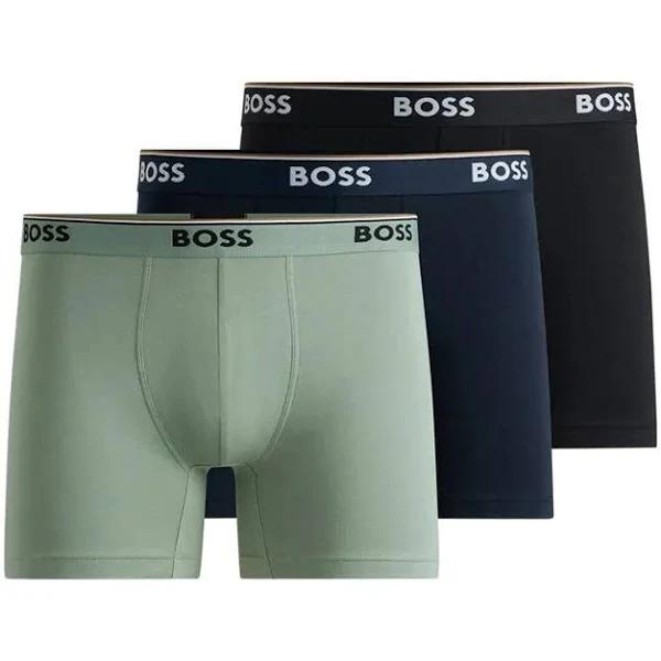 Boss Power Boxer Green Blue Black (3 Units) - M