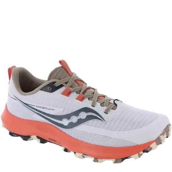 Saucony Peregrine 13 Shoes Grey Orange Women - 42