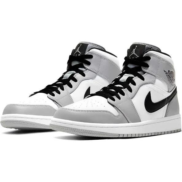 Air Jordan 1 Mid 'Light Smoke Grey' Shoes - Size 10