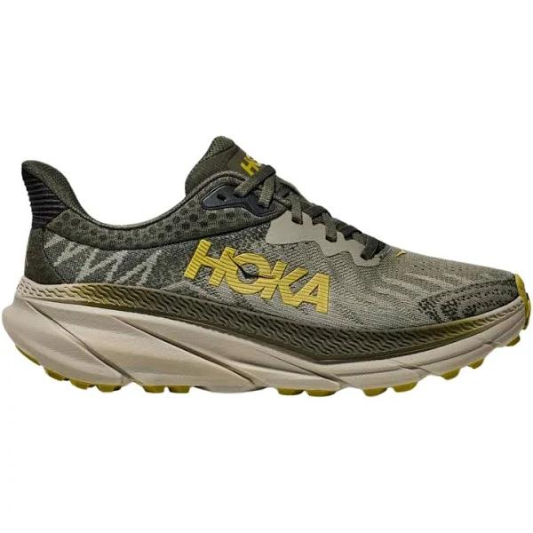 HOKA Men's Challenger 7 Shoes in Olive Haze/Forest Cover, Size 13 W