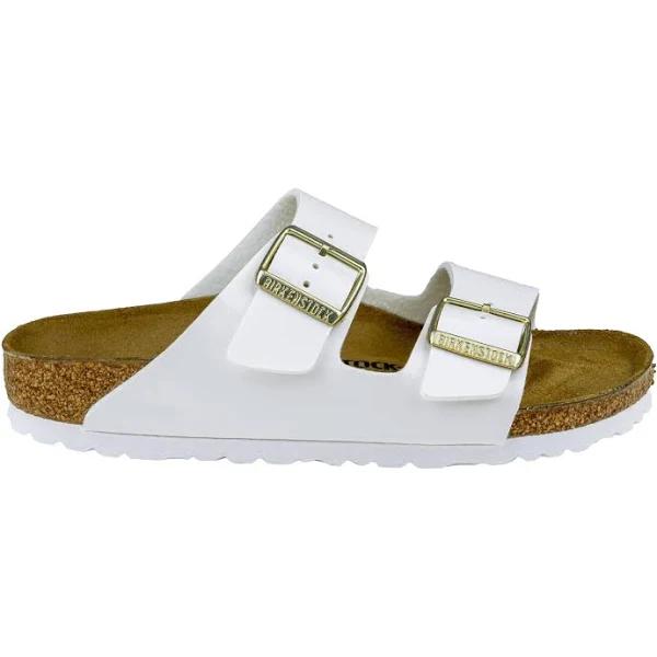 Birkenstock Arizona Birko-Flor White Patent Sandals