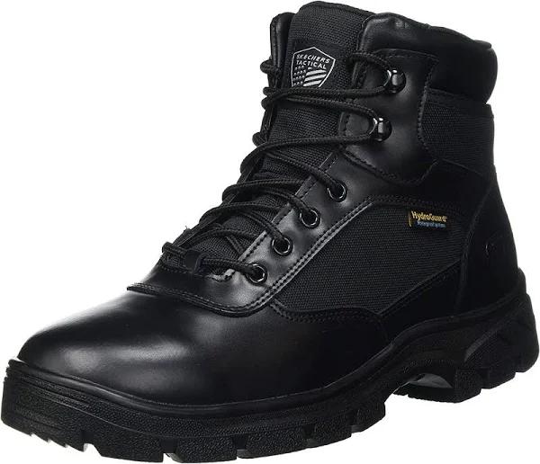 Skechers Work Wascana - Benen Mens Leather Tactical Boots Black