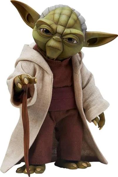 Star Wars The Clone Wars Yoda 1 6 Scale Action Figure