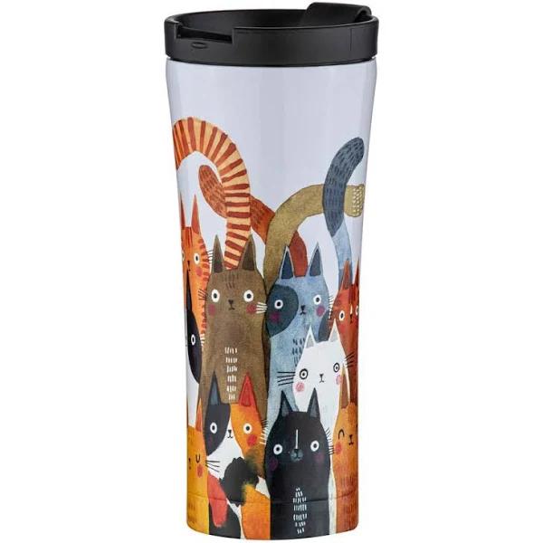 Ashdene Quirky Cats Photobomb Travel Mug 500ml