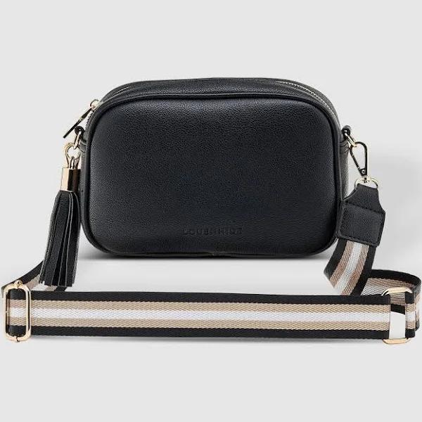 Jacinta Black Metallic Crossbody Bag Louenhide