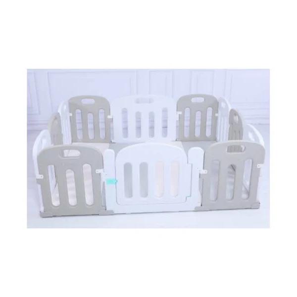 Baby Playpen Kids Activity Centre Safety Play Slide Home Indoor - Grey - Earn Everyday Rewards, Afterpay Available