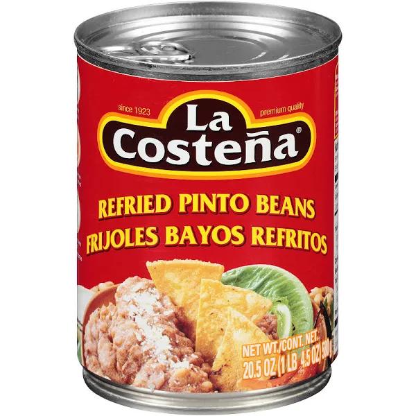 La Costena Bean Refried Pinto Beans (12x20.5 oz)