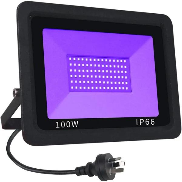 Black UV LED Floodlight Waterproof IP66 Ultraviolet Light Bulb 100W