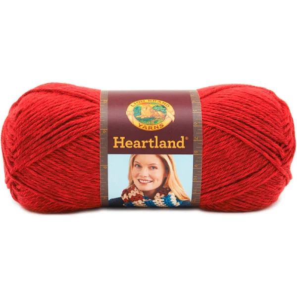 Lion Brand Heartland Yarn - Redwood - 5oz/142g