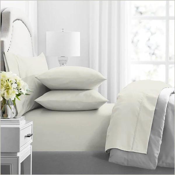 Mega King Renee Taylor Premium 1000 Thread Count Egyptian Cotton Sheet Set Ivory