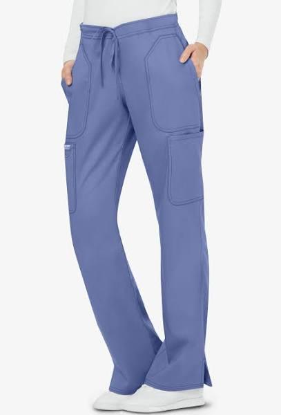 Cherokee Workwear Revolution Drawstring Cargo Scrub Pants - 2x - Ceil Blue