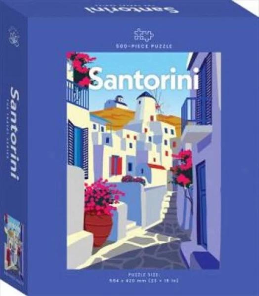 Travel Poster: Santorini Jigsaw Puzzle, 500 Piece