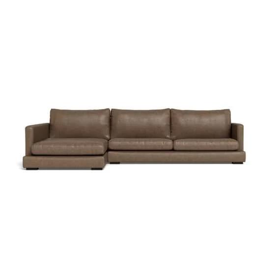 Long Island Leather Modular Sofa Caramel by Freedom