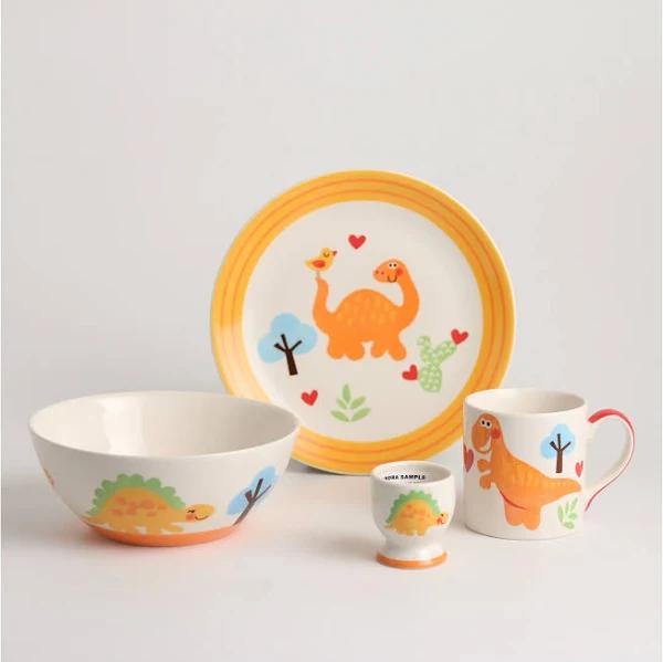 Royalclub 4 Piece Dinosaur Kid's Breakfast Set