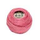 DMC Pearl Cotton Ball Size 8 87yd Medium Rose